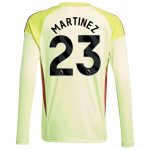 Aston Villa aston villa away goalkeeper shirt 2025-26 – kids with martinez 23 printing Kits - Official Football Shirts & Training Gear
