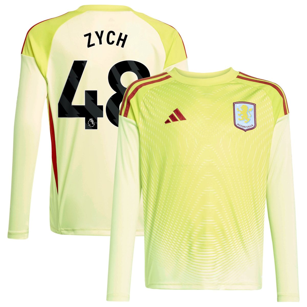 Aston Villa aston villa away goalkeeper shirt 2025-26 – kids with zych 48 printing Kits - Official Football Shirts & Training Gear