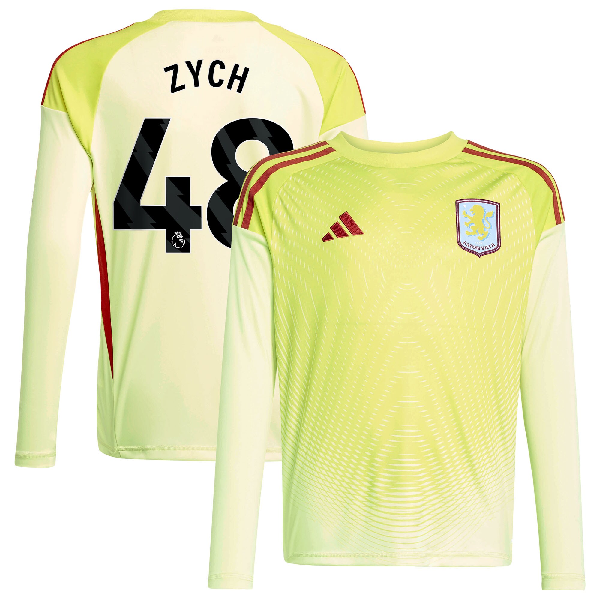 Aston Villa aston villa away goalkeeper shirt 2025-26 – kids with zych 48 printing Kits - Official Football Shirts & Training Gear