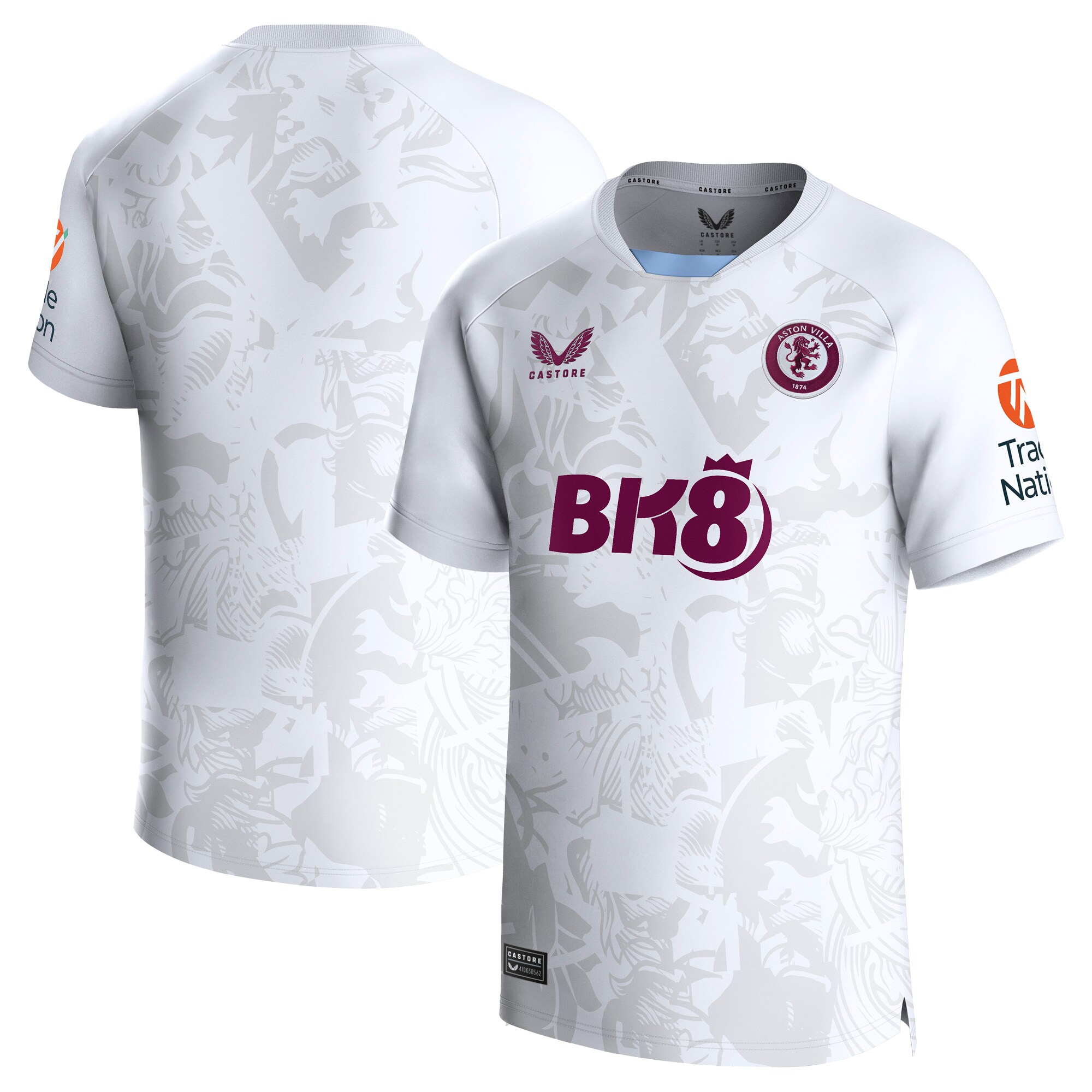 Aston Villa aston villa castore away shirt 2023-24 with custom printing Kits - Official Football Shirts & Training Gear