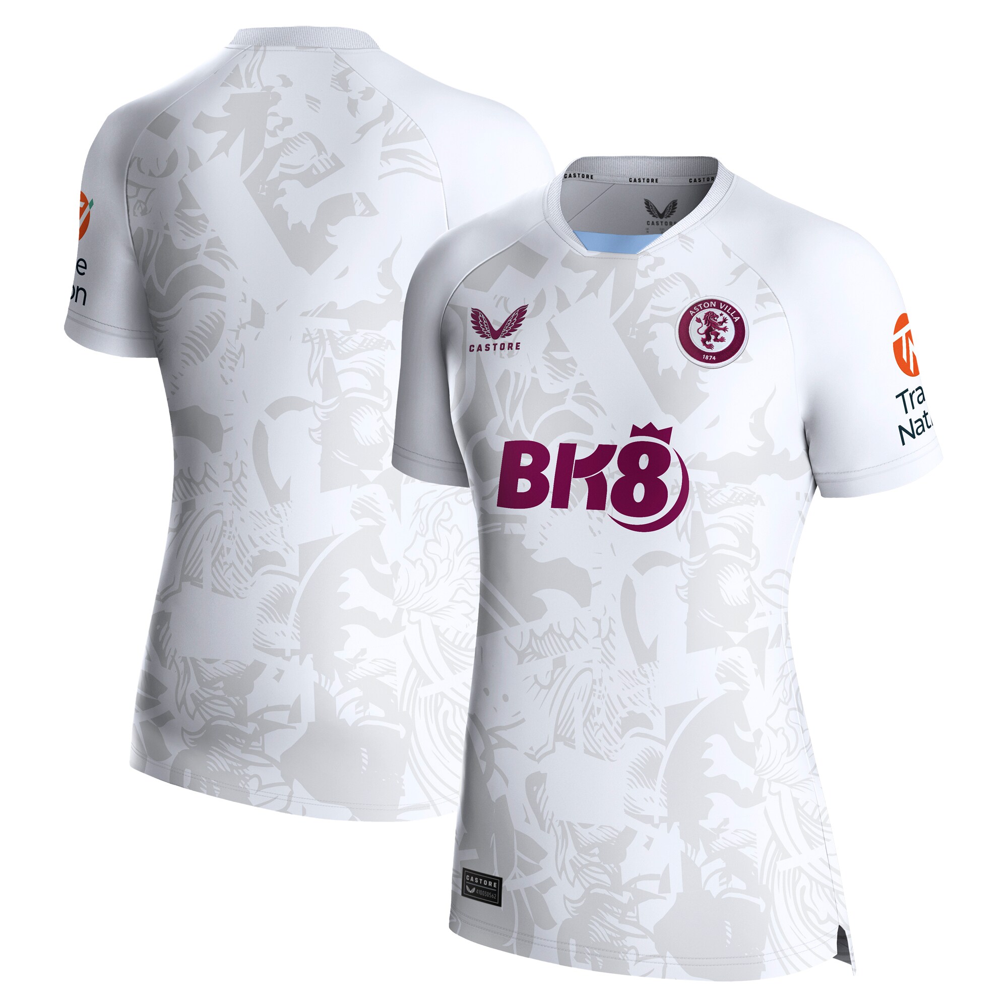 Aston Villa aston villa castore away shirt 2023-24 – womens with custom printing Kits - Official Football Shirts & Training Gear