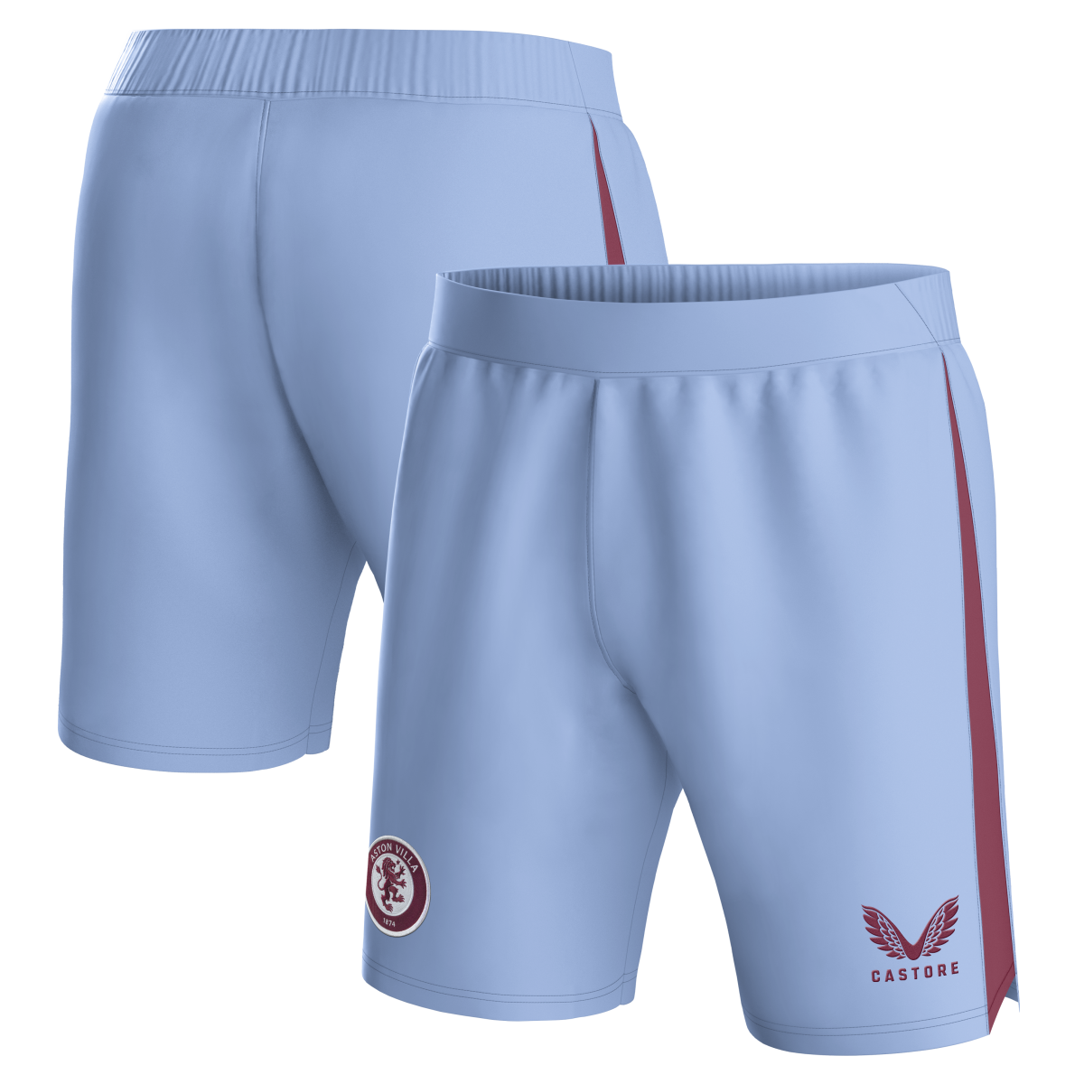 Aston Villa aston villa castore away shorts 2023-24 with custom printing Kits - Official Football Shirts & Training Gear