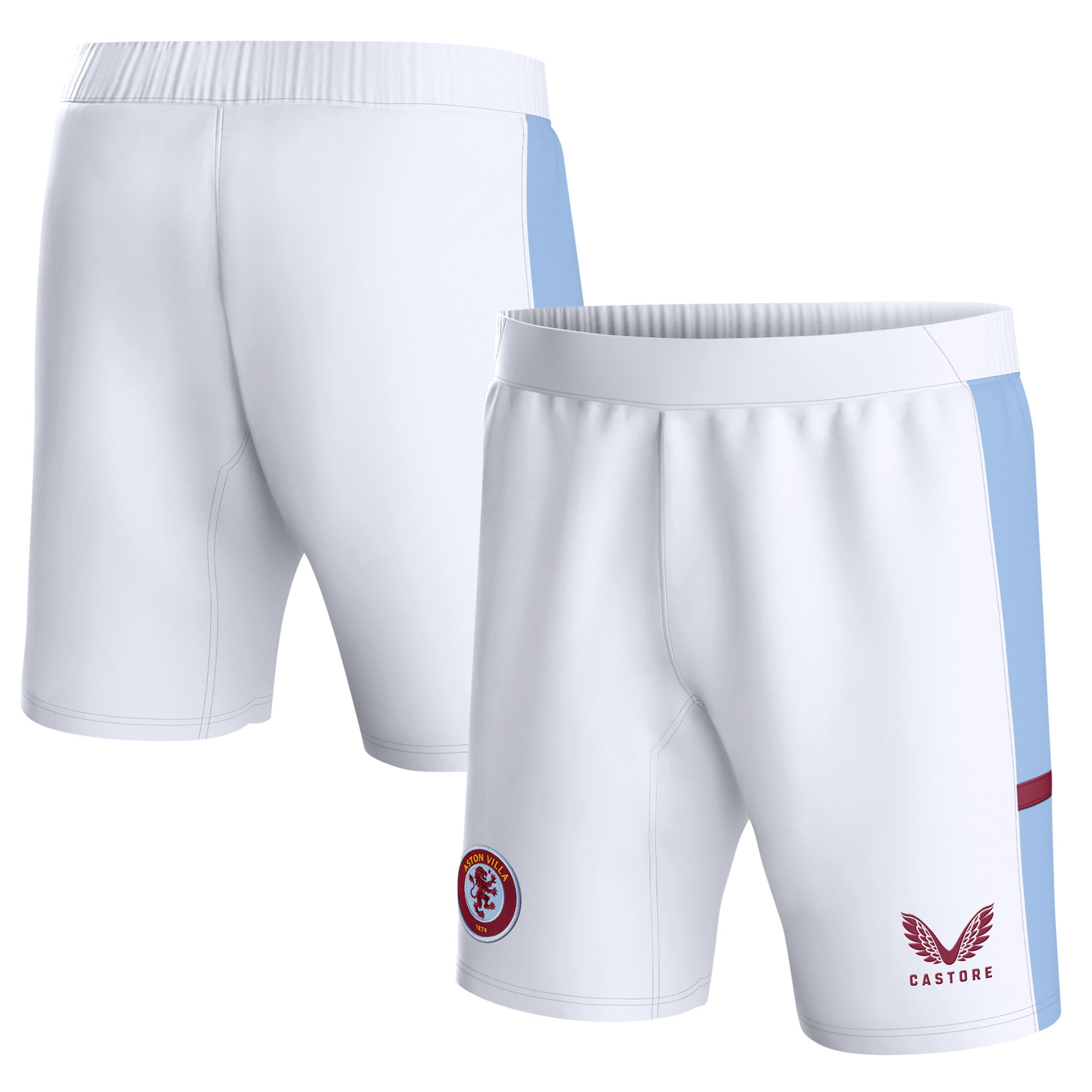 Aston Villa aston villa castore home shorts 2023-24 – kids with custom printing Kits - Official Football Shirts & Training Gear