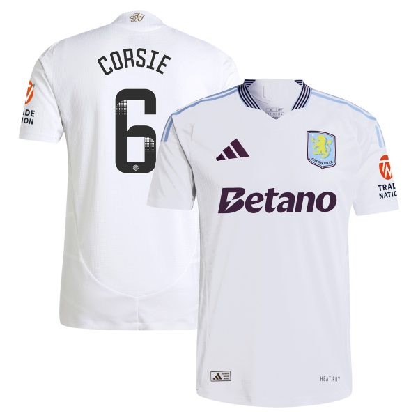 Aston Villa aston villa wsl adidas away authentic shirt 2024-25 with corsie 6 printing Kits - Official Football Shirts & Training Gear