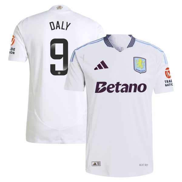 Aston Villa aston villa wsl adidas away authentic shirt 2024-25 with daly 9 printing Kits - Official Football Shirts & Training Gear