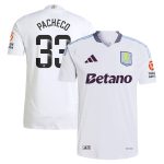 Aston Villa aston villa wsl adidas away authentic shirt 2024-25 with pacheco 33 printing Kits - Official Football Shirts & Training Gear