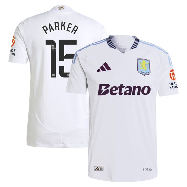 Aston Villa aston villa wsl adidas away authentic shirt 2024-25 with parker 15 printing Kits - Official Football Shirts & Training Gear