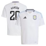 Aston Villa aston villa wsl adidas away shirt 2024-25 – kids with hanson 20 printing Kits - Official Football Shirts & Training Gear