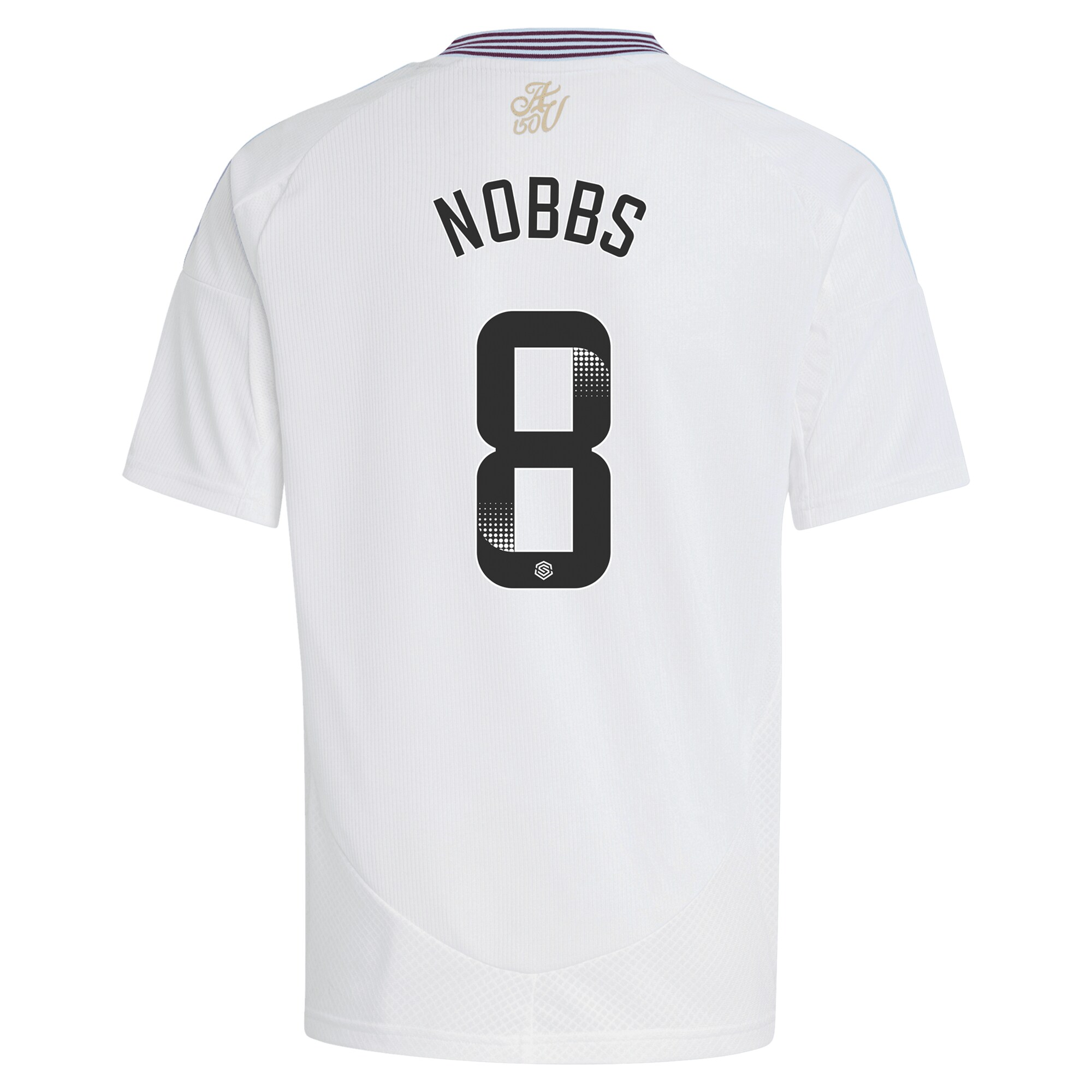 Aston Villa aston villa wsl adidas away shirt 2024-25 – kids with nobbs 8 printing Kits - Official Football Shirts & Training Gear