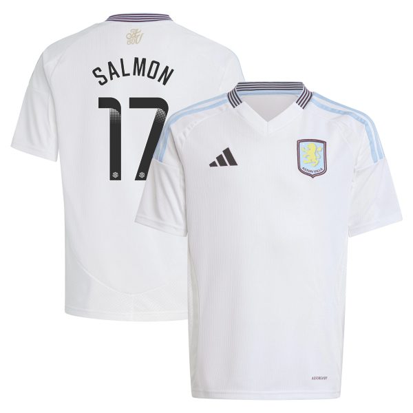 Aston Villa aston villa wsl adidas away shirt 2024-25 – kids with salmon 17 printing Kits - Official Football Shirts & Training Gear