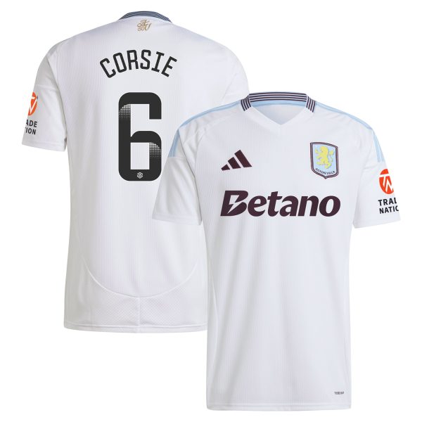 Aston Villa aston villa wsl adidas away shirt 2024-25 with corsie 6 printing Kits - Official Football Shirts & Training Gear