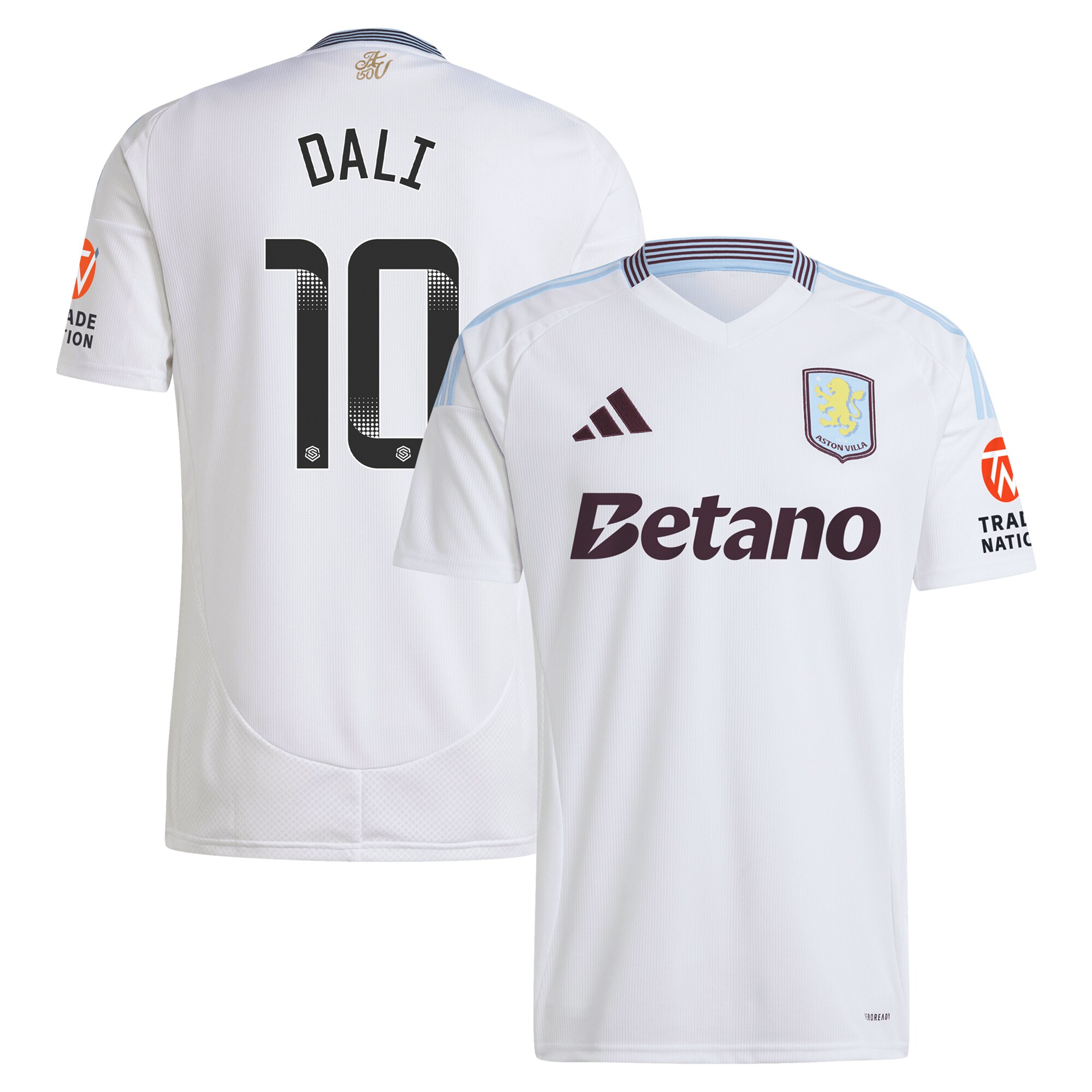 Aston Villa aston villa wsl adidas away shirt 2024-25 with dali 10 printing Kits - Official Football Shirts & Training Gear