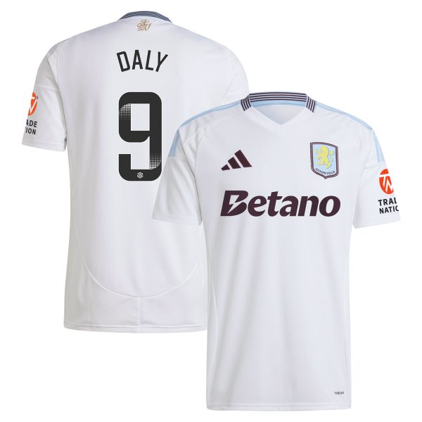 Aston Villa aston villa wsl adidas away shirt 2024-25 with daly 9 printing Kits - Official Football Shirts & Training Gear