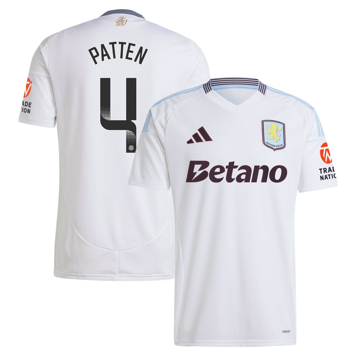 Aston Villa aston villa wsl adidas away shirt 2024-25 with patten 4 printing Kits - Official Football Shirts & Training Gear