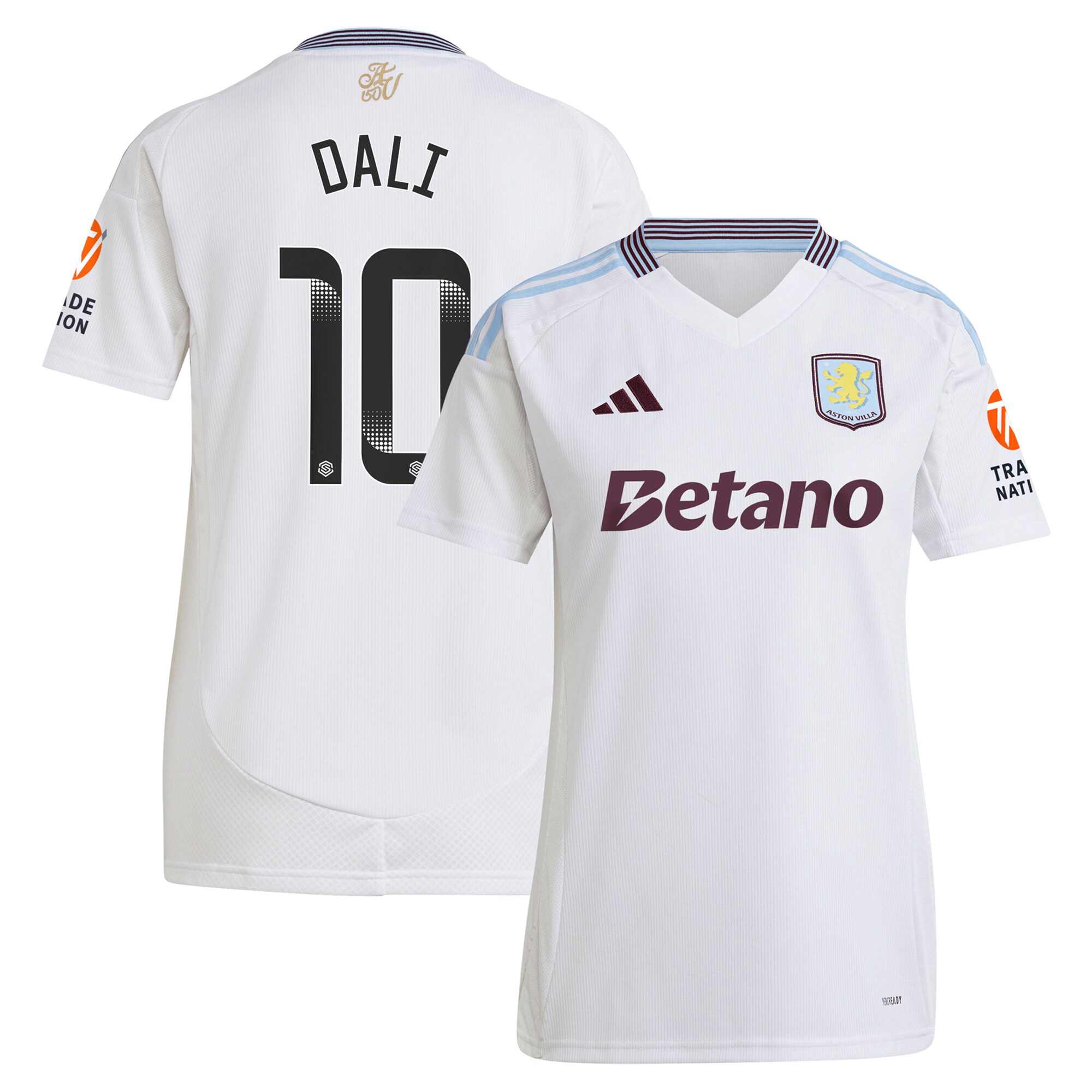Aston Villa aston villa wsl adidas away shirt 2024-25 – womens with dali 10 printing Kits - Official Football Shirts & Training Gear