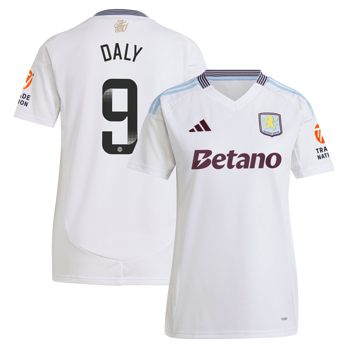Aston Villa aston villa wsl adidas away shirt 2024-25 – womens with daly 9 printing Kits - Official Football Shirts & Training Gear