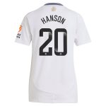 Aston Villa aston villa wsl adidas away shirt 2024-25 – womens with hanson 20 printing Kits - Official Football Shirts & Training Gear