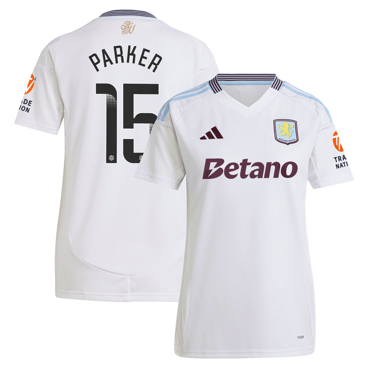 Aston Villa aston villa wsl adidas away shirt 2024-25 – womens with parker 15 printing Kits - Official Football Shirts & Training Gear