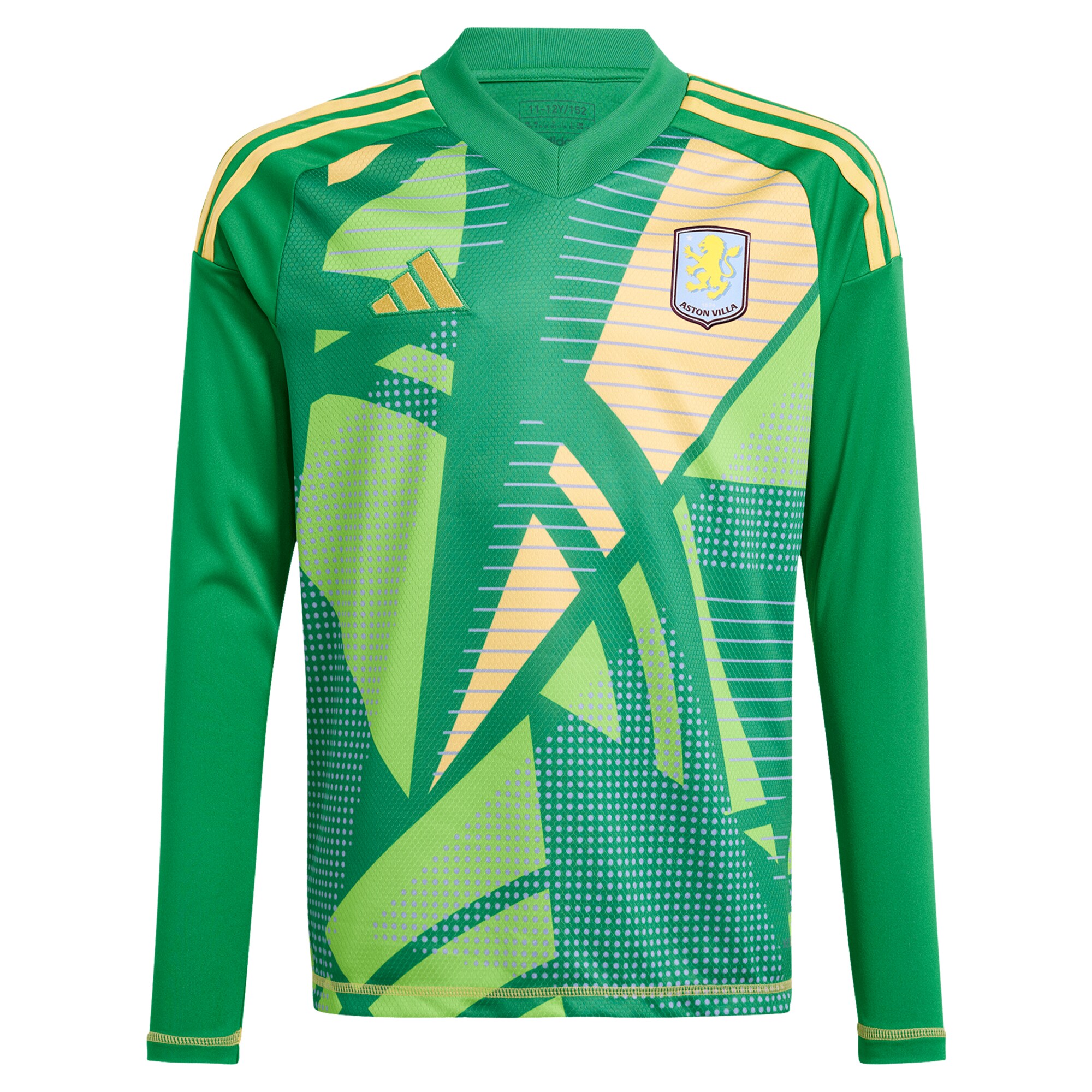 Aston Villa aston villa wsl adidas goalkeeper shirt 2024-25 – long sleeve – kids with dangelo 1 printing Kits - Official Football Shirts & Training Gear
