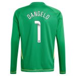 Aston Villa aston villa wsl adidas goalkeeper shirt 2024-25 – long sleeve – kids with dangelo 1 printing Kits - Official Football Shirts & Training Gear