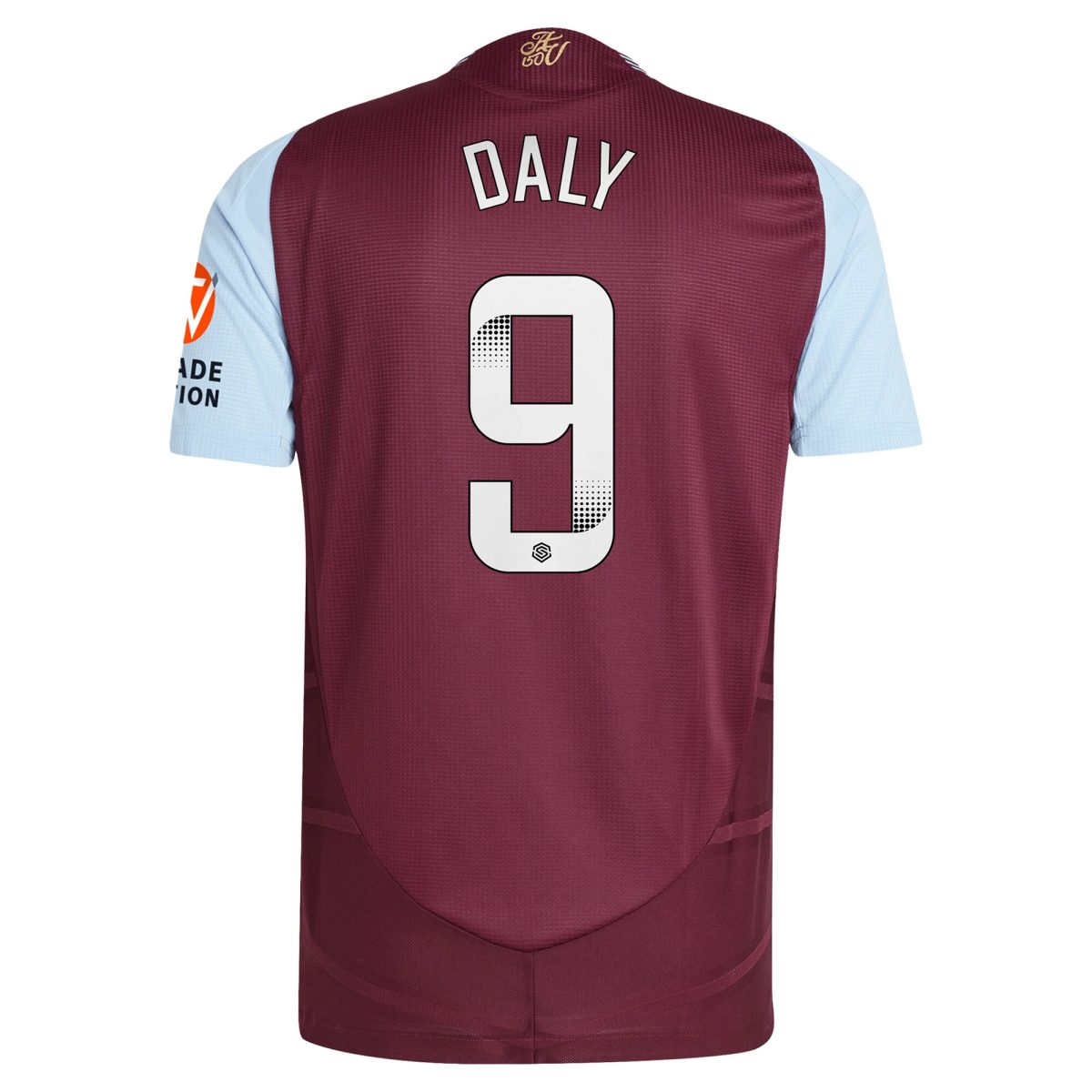 Aston Villa aston villa wsl adidas home authentic shirt 2024-25 with daly 9 printing Kits - Official Football Shirts & Training Gear