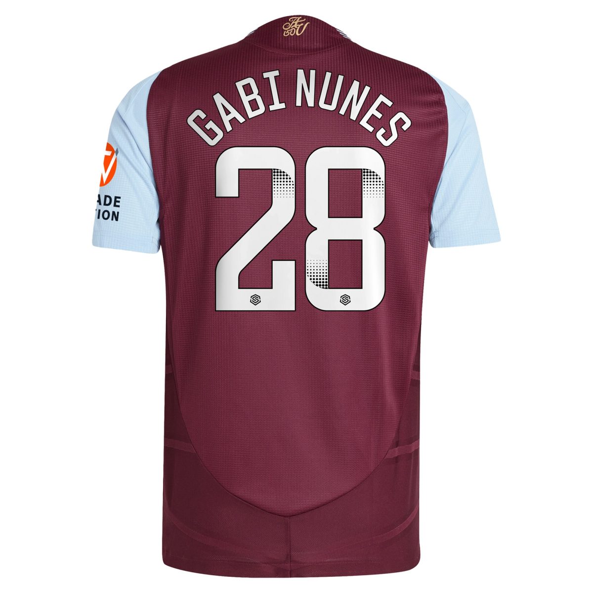 Aston Villa aston villa wsl adidas home authentic shirt 2024-25 with gabi nunes 28 printing Kits - Official Football Shirts & Training Gear