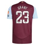 Aston Villa aston villa wsl adidas home authentic shirt 2024-25 with grant 23 printing Kits - Official Football Shirts & Training Gear