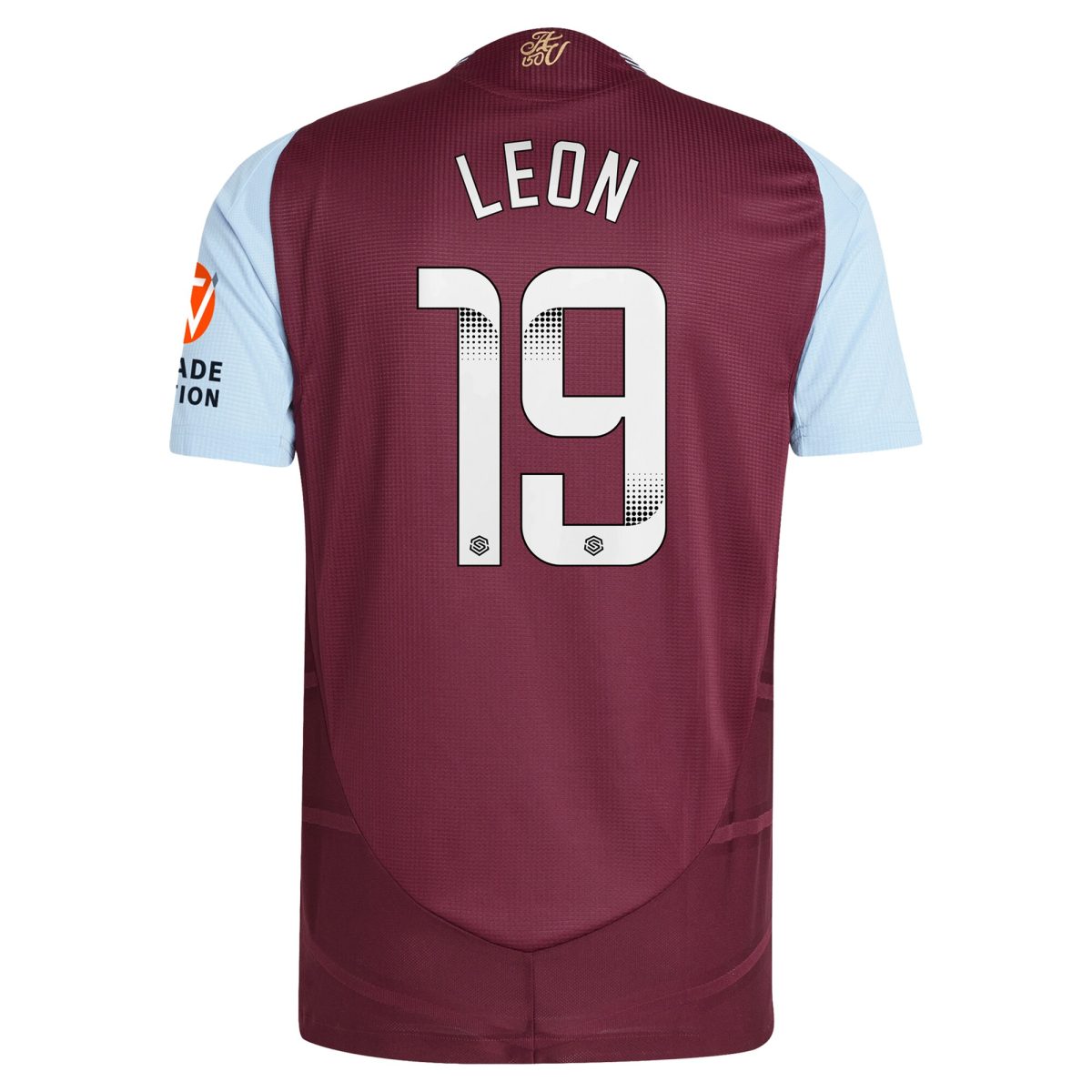 Aston Villa aston villa wsl adidas home authentic shirt 2024-25 with leon 19 printing Kits - Official Football Shirts & Training Gear