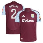Aston Villa aston villa wsl adidas home authentic shirt 2024-25 with mayling 2 printing Kits - Official Football Shirts & Training Gear