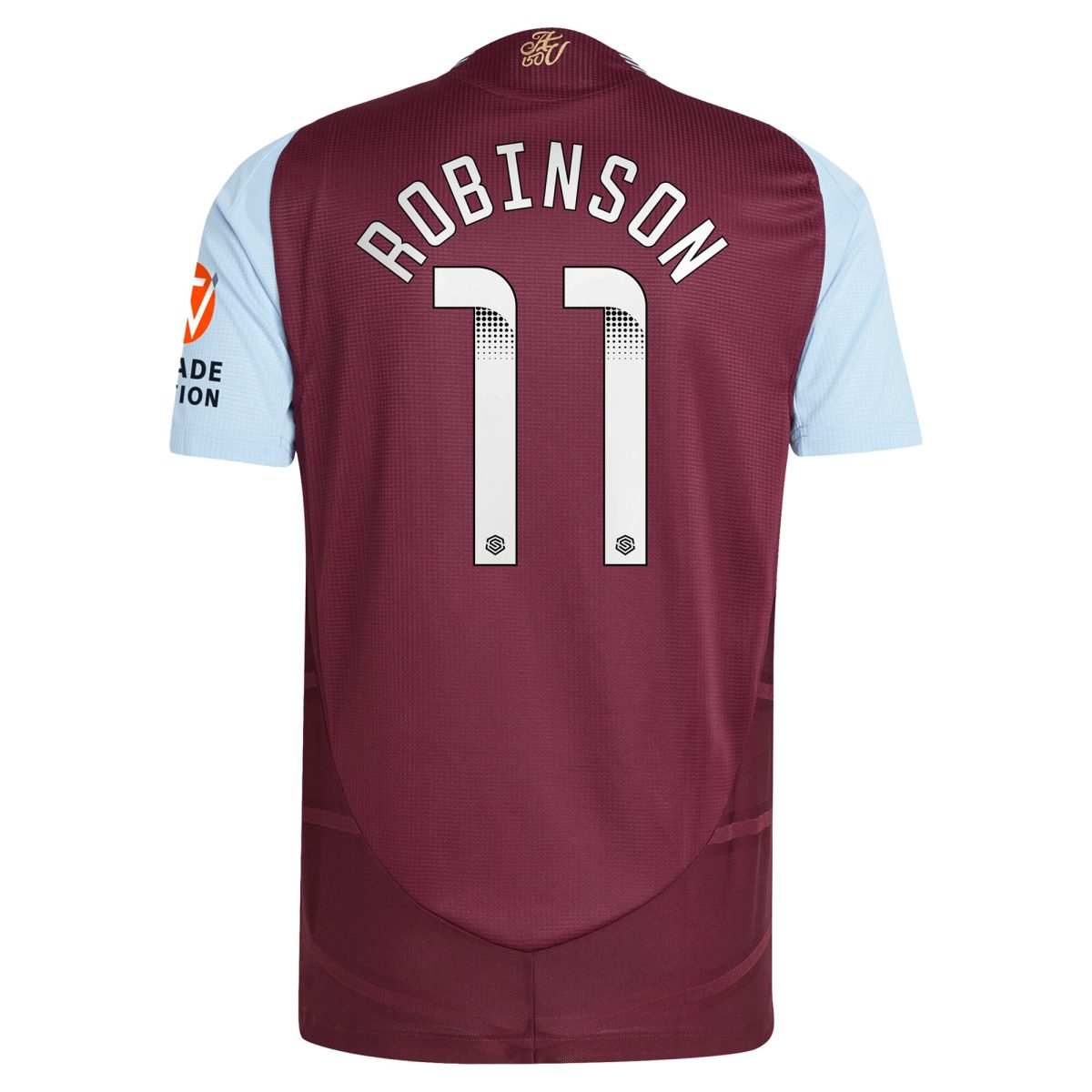 Aston Villa aston villa wsl adidas home authentic shirt 2024-25 with robinson 11 printing Kits - Official Football Shirts & Training Gear