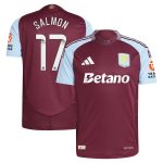 Aston Villa aston villa wsl adidas home authentic shirt 2024-25 with salmon 17 printing Kits - Official Football Shirts & Training Gear