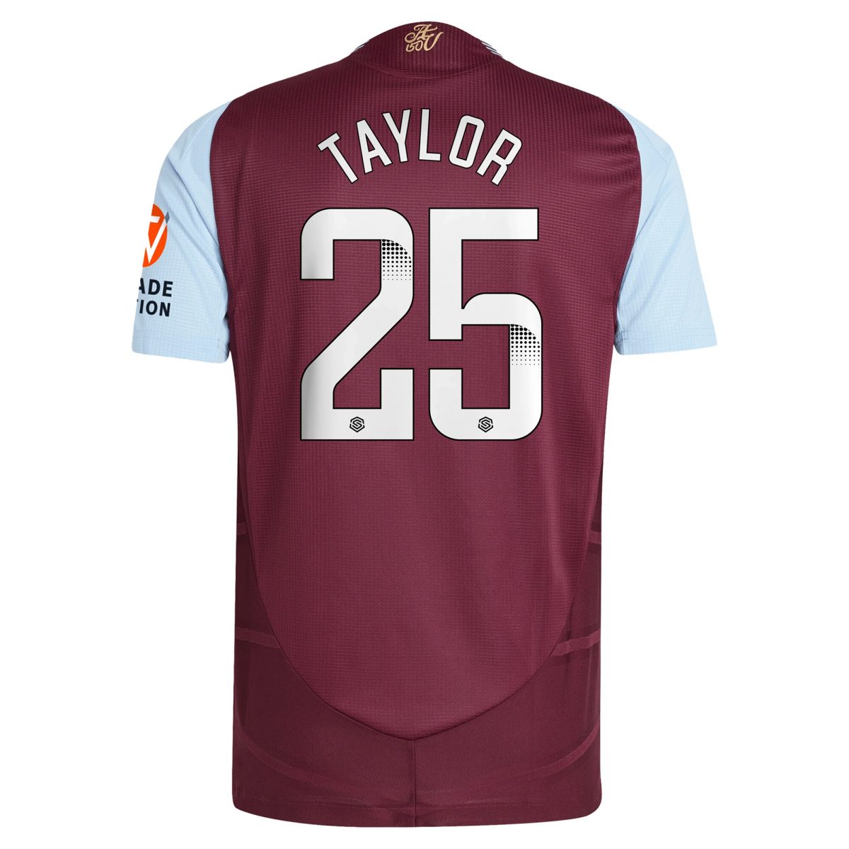 Aston Villa aston villa wsl adidas home authentic shirt 2024-25 with taylor 25 printing Kits - Official Football Shirts & Training Gear