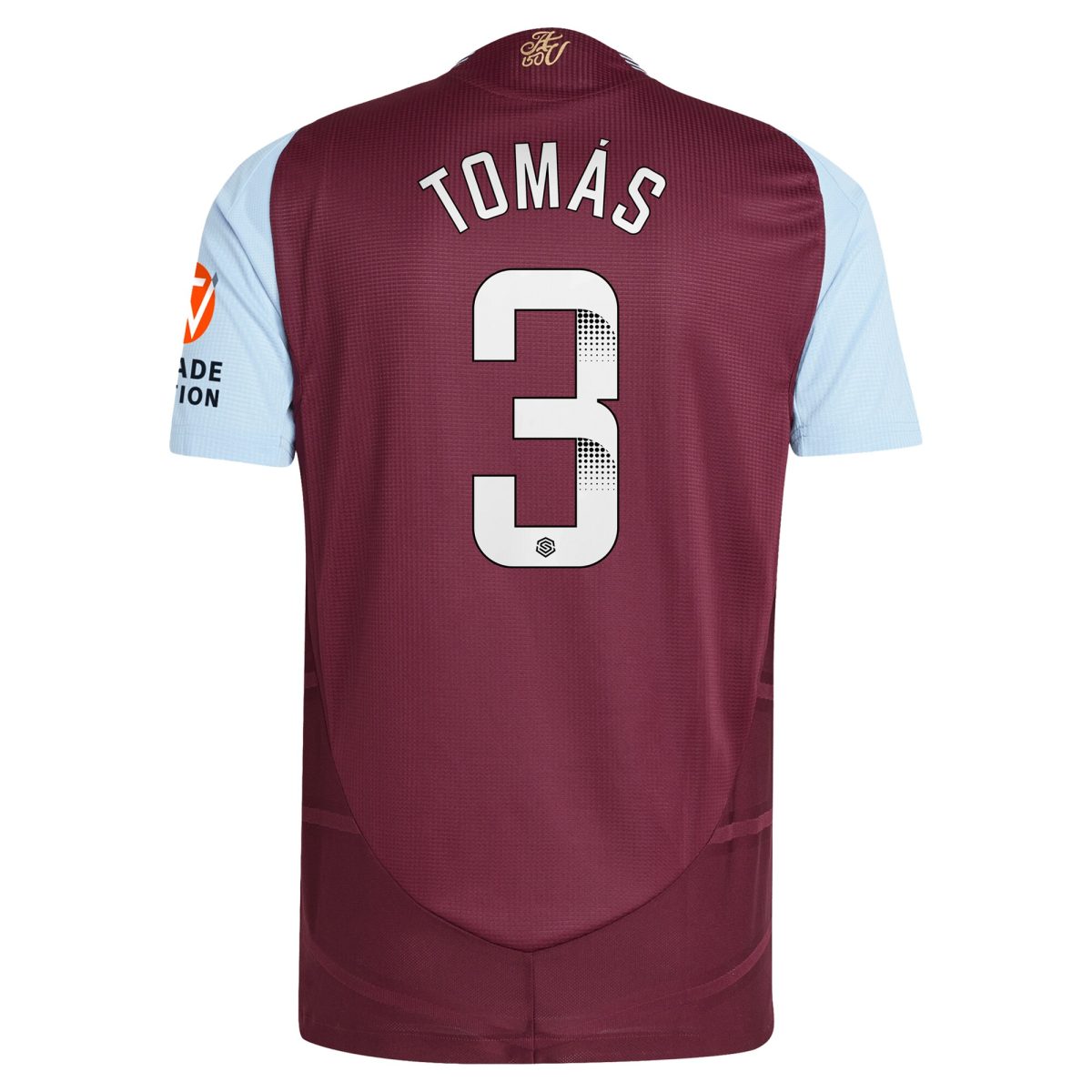 Aston Villa aston villa wsl adidas home authentic shirt 2024-25 with tomás 3 printing Kits - Official Football Shirts & Training Gear