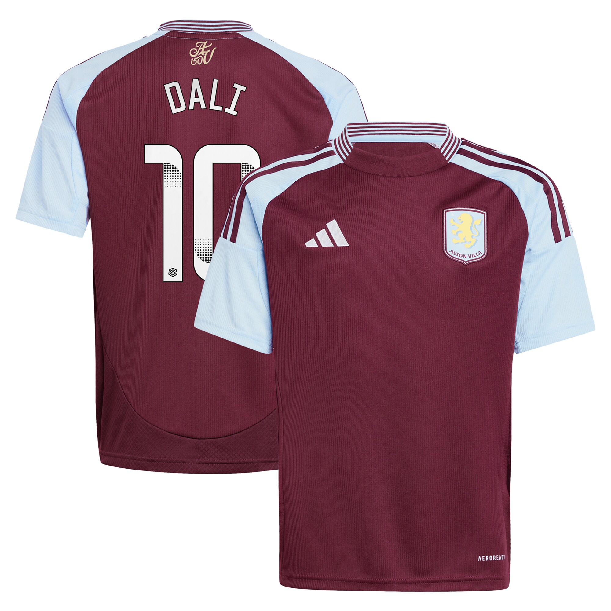 Aston Villa aston villa wsl adidas home shirt 2024-25 – kids with dali 10 printing Kits - Official Football Shirts & Training Gear