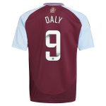 Aston Villa aston villa wsl adidas home shirt 2024-25 – kids with daly 9 printing Kits - Official Football Shirts & Training Gear