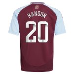 Aston Villa aston villa wsl adidas home shirt 2024-25 – kids with hanson 20 printing Kits - Official Football Shirts & Training Gear