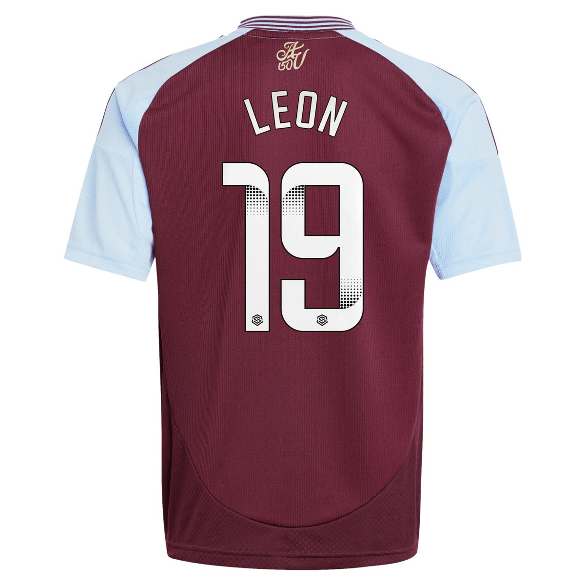 Aston Villa aston villa wsl adidas home shirt 2024-25 – kids with leon 19 printing Kits - Official Football Shirts & Training Gear