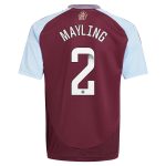 Aston Villa aston villa wsl adidas home shirt 2024-25 – kids with mayling 2 printing Kits - Official Football Shirts & Training Gear