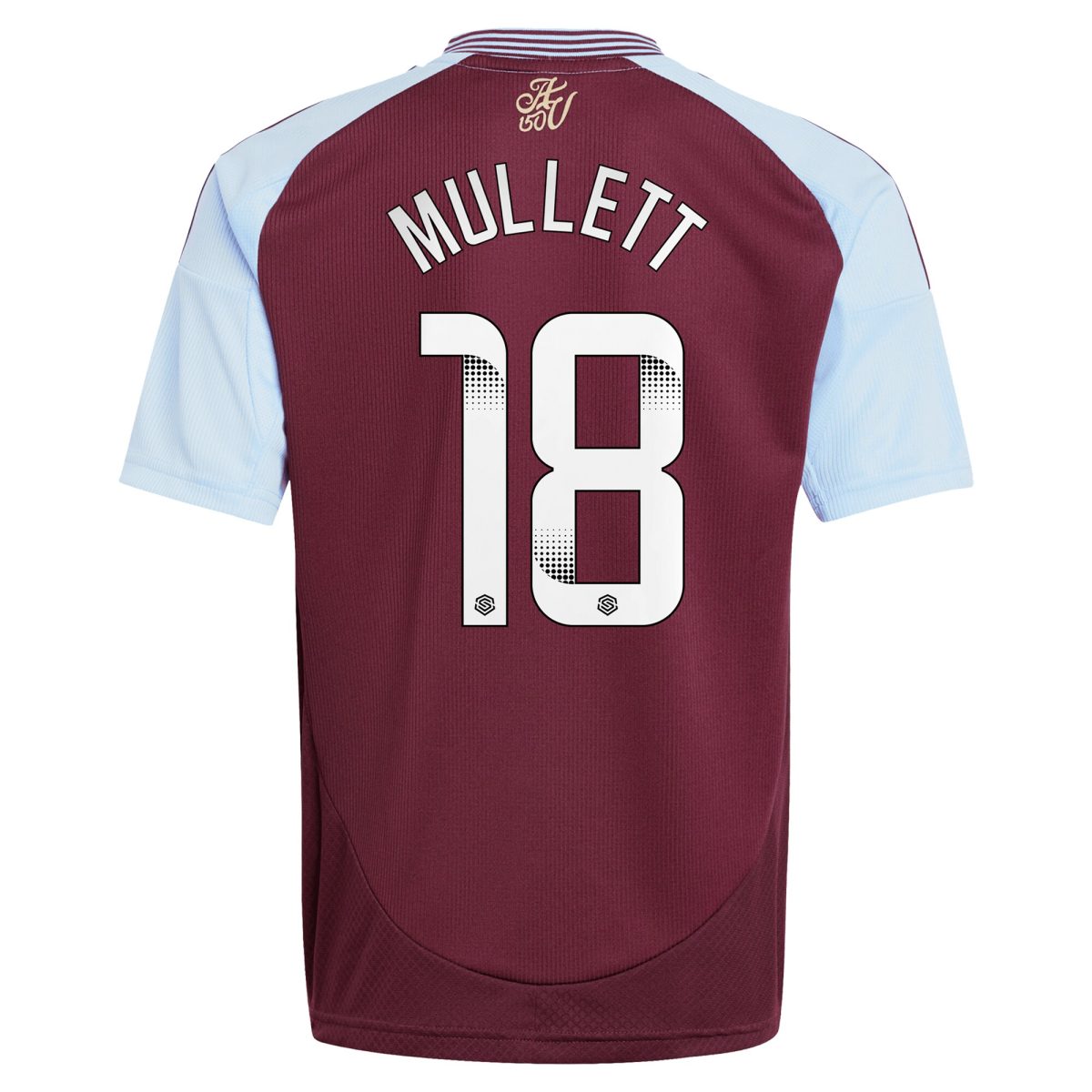 Aston Villa aston villa wsl adidas home shirt 2024-25 – kids with mullett 18 printing Kits - Official Football Shirts & Training Gear