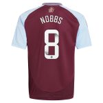 Aston Villa aston villa wsl adidas home shirt 2024-25 – kids with nobbs 8 printing Kits - Official Football Shirts & Training Gear