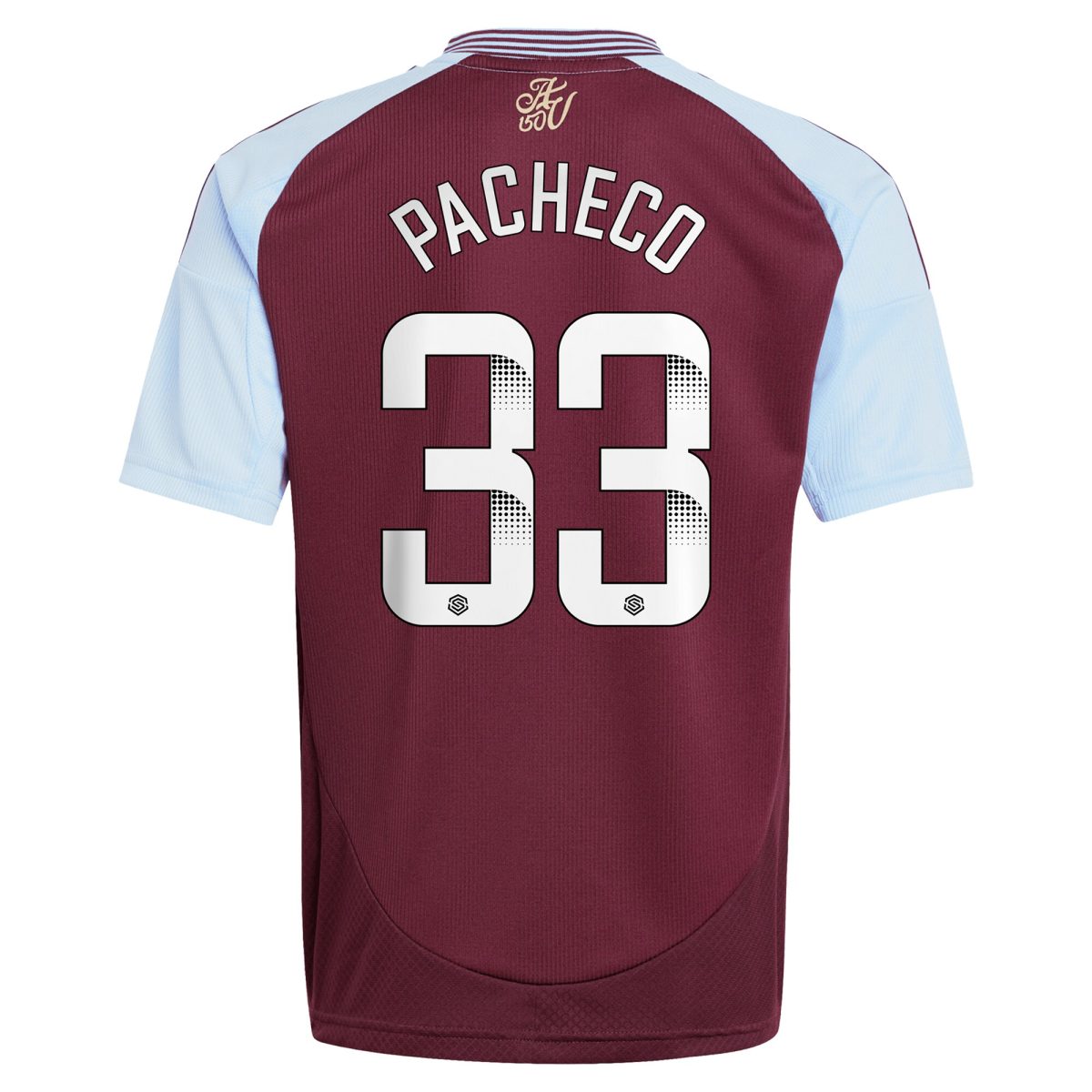 Aston Villa aston villa wsl adidas home shirt 2024-25 – kids with pacheco 33 printing Kits - Official Football Shirts & Training Gear