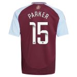 Aston Villa aston villa wsl adidas home shirt 2024-25 – kids with parker 15 printing Kits - Official Football Shirts & Training Gear