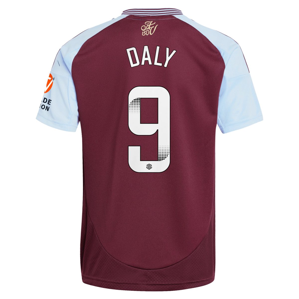 Aston Villa aston villa wsl adidas home shirt 2024-25 with daly 9 printing Kits - Official Football Shirts & Training Gear