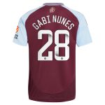 Aston Villa aston villa wsl adidas home shirt 2024-25 with gabi nunes 28 printing Kits - Official Football Shirts & Training Gear