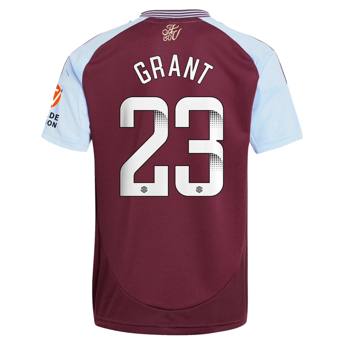 Aston Villa aston villa wsl adidas home shirt 2024-25 with grant 23 printing Kits - Official Football Shirts & Training Gear