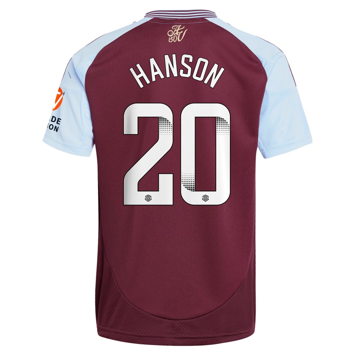 Aston Villa aston villa wsl adidas home shirt 2024-25 with hanson 20 printing Kits - Official Football Shirts & Training Gear