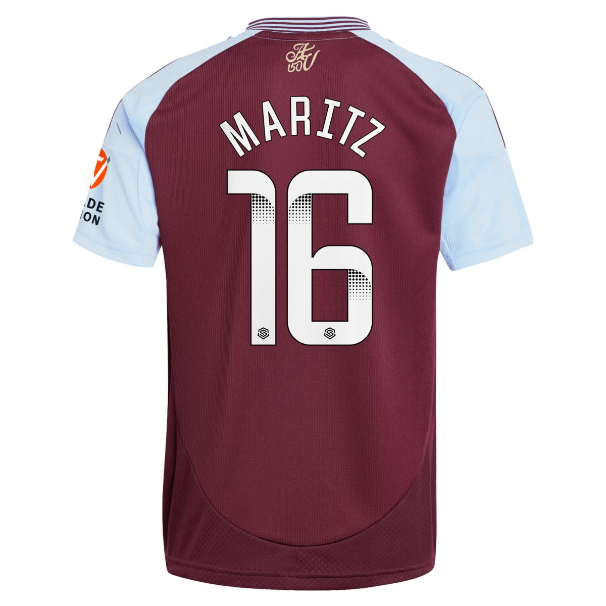 Aston Villa aston villa wsl adidas home shirt 2024-25 with maritz 26 printing Kits - Official Football Shirts & Training Gear