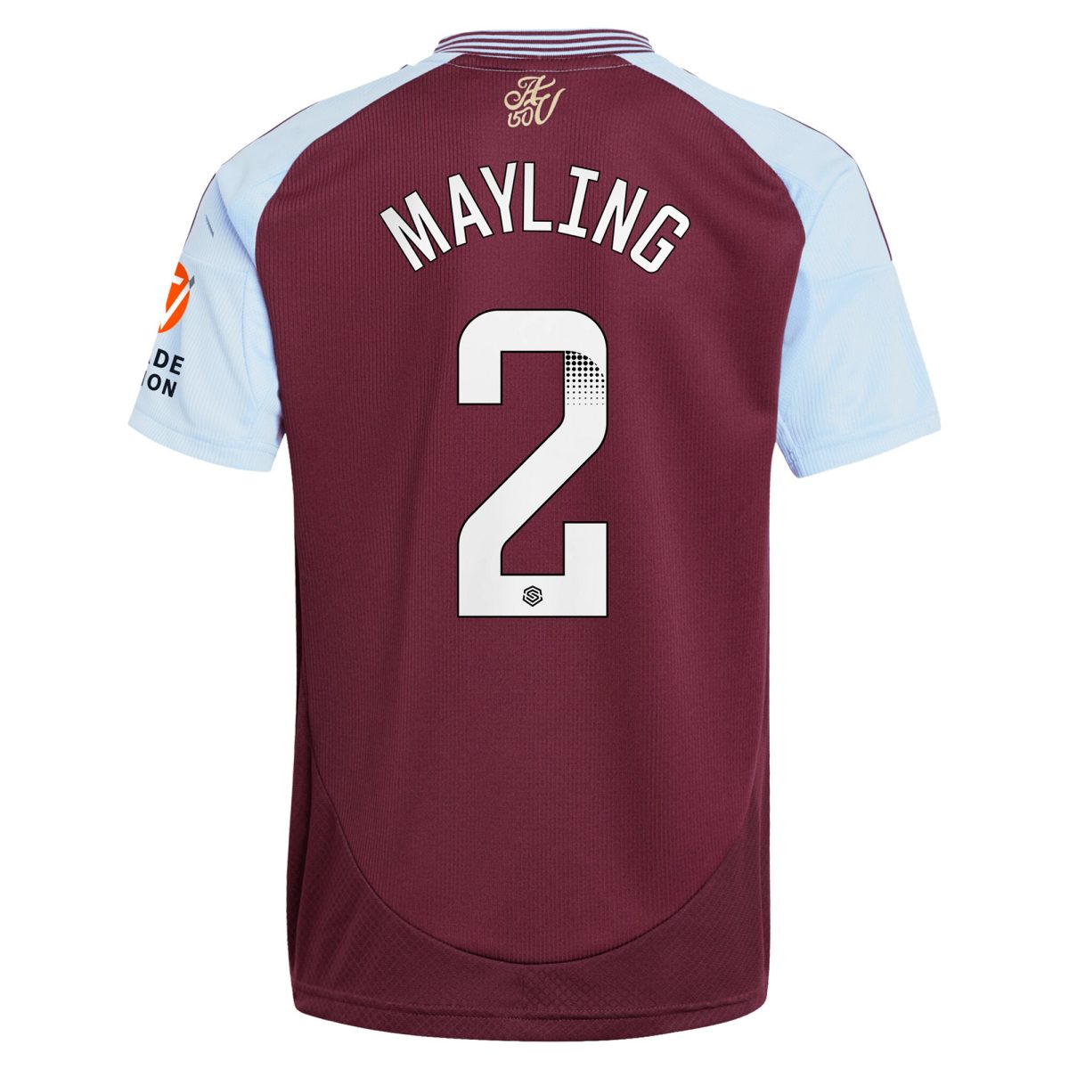 Aston Villa aston villa wsl adidas home shirt 2024-25 with mayling 2 printing Kits - Official Football Shirts & Training Gear