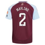 Aston Villa aston villa wsl adidas home shirt 2024-25 with mayling 2 printing Kits - Official Football Shirts & Training Gear