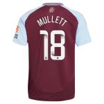 Aston Villa aston villa wsl adidas home shirt 2024-25 with mullett 18 printing Kits - Official Football Shirts & Training Gear